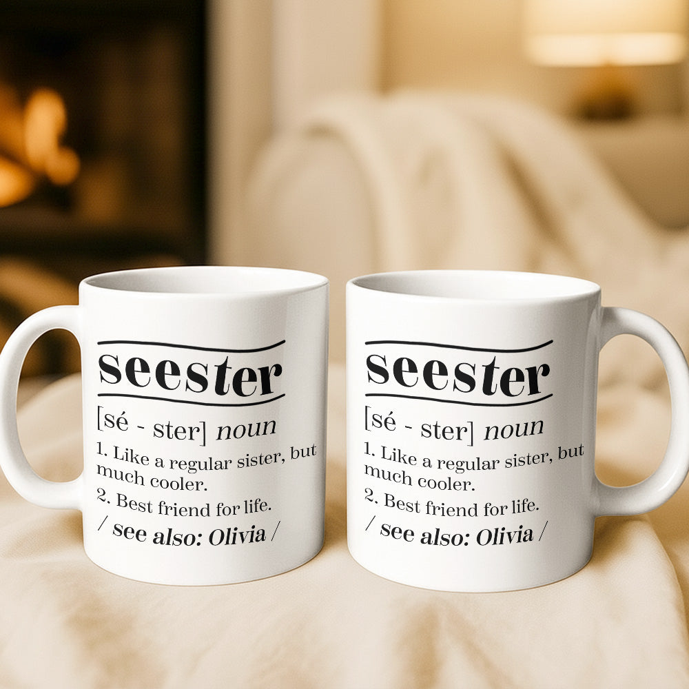 Like A Regular Sister, But Much Cooler - Gift For Family Members, Friends, Sisters - Personalized Mug