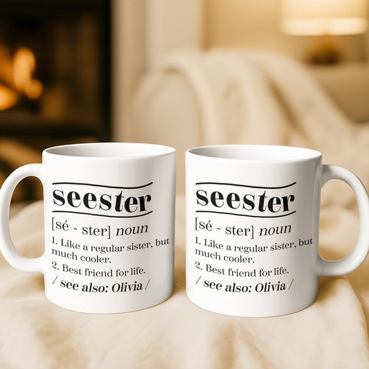 Like A Regular Sister, But Much Cooler - Gift For Family Members, Friends, Sisters - Personalized Mug