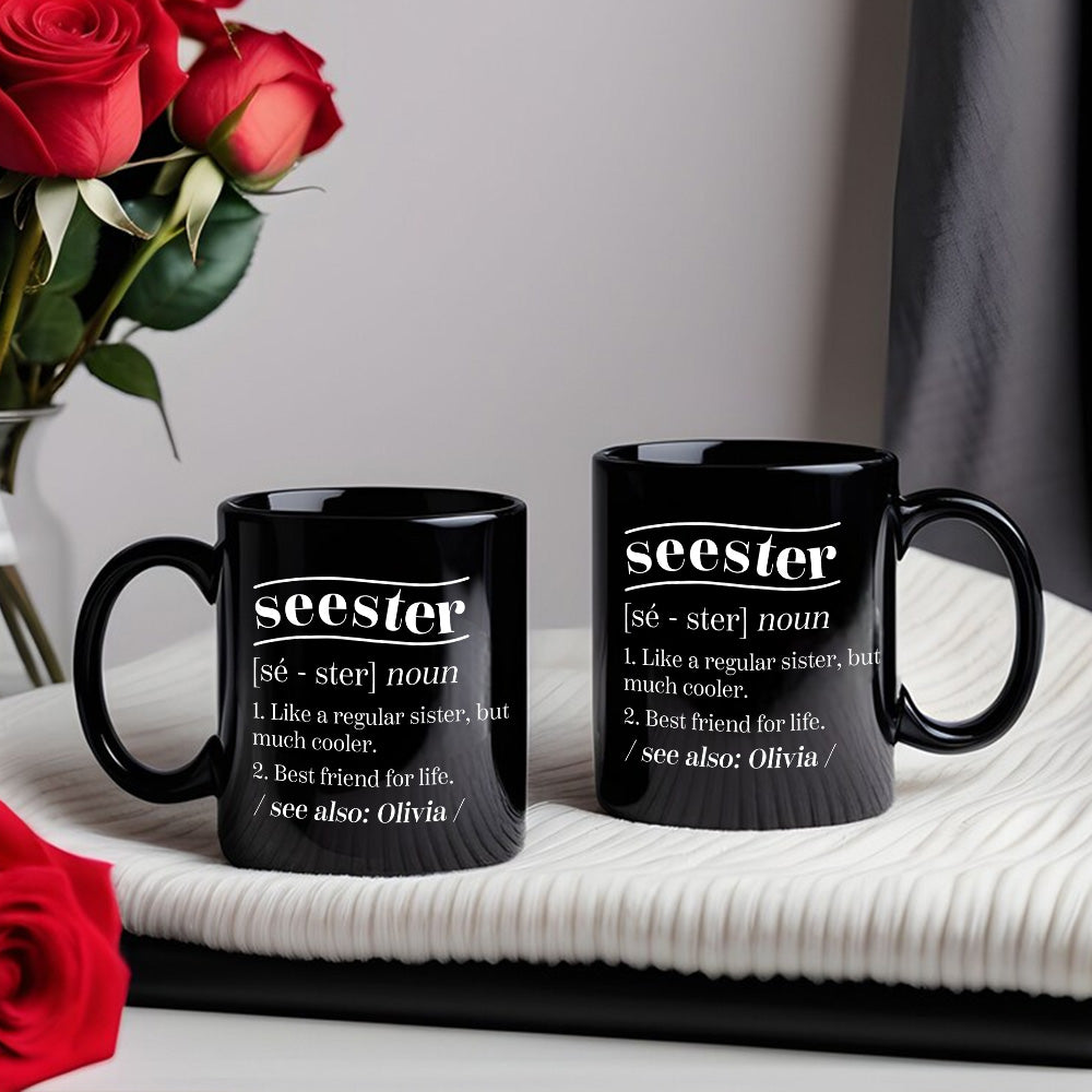 Like A Regular Sister, But Much Cooler - Gift For Family Members, Friends, Sisters - Personalized Mug