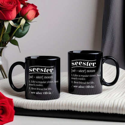 Like A Regular Sister, But Much Cooler - Gift For Family Members, Friends, Sisters - Personalized Mug