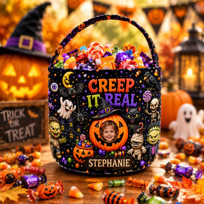 Creep It Real - Personalized Halloween Candy Bag - Gift For Halloween