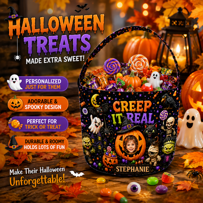 Creep It Real - Personalized Halloween Candy Bag - Gift For Halloween