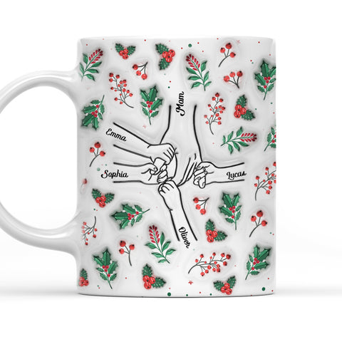 Mom Hold Our Hearts - Personalized 3D Mug-Myprintsy