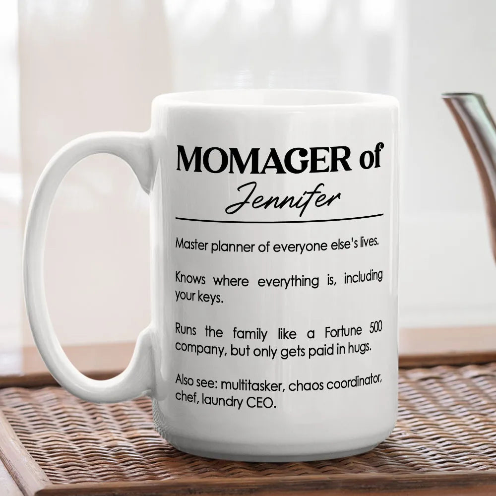 Momager Master Planner Of Everyone Else's Lives Mug - Personalized Coffee Mug-Myprintsy