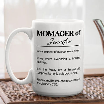 Momager Master Planner Of Everyone Else's Lives Mug - Personalized Coffee Mug-Myprintsy