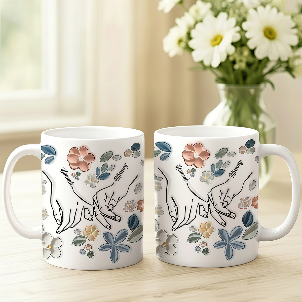 Mommy & Daughter - Personalized Ceramic Mug-Myprintsy