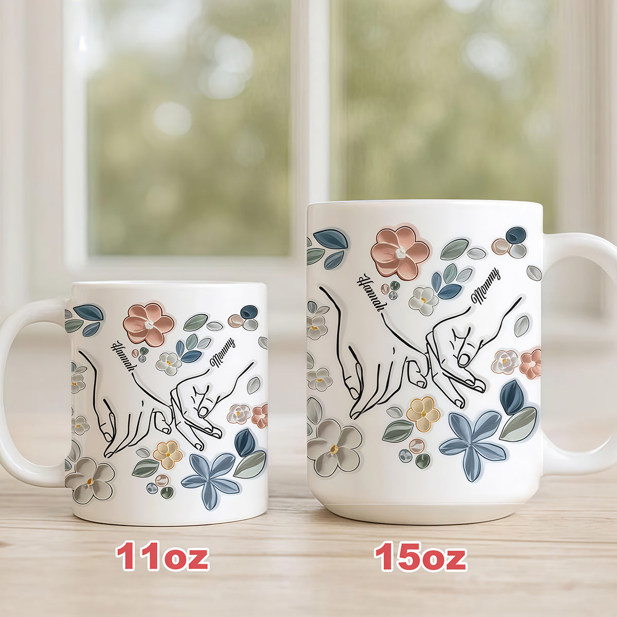 Mommy & Daughter - Personalized Ceramic Mug-Myprintsy