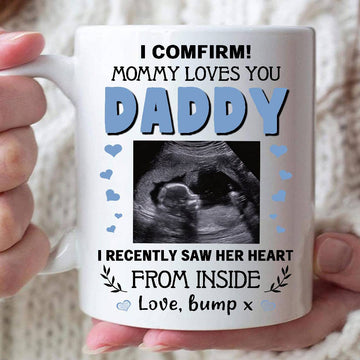 Mommy Loves you Daddy I Recently Saw Her Heart Form Inside Mug - Personalized Funny Mug-Myprintsy