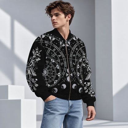Moon Magic Bomber Jacket-Myprintsy