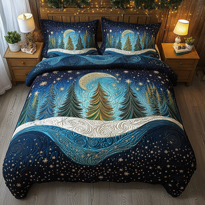 Moonlit Forest -Piece Quilted Bedding Set VTQ-Myprintsy