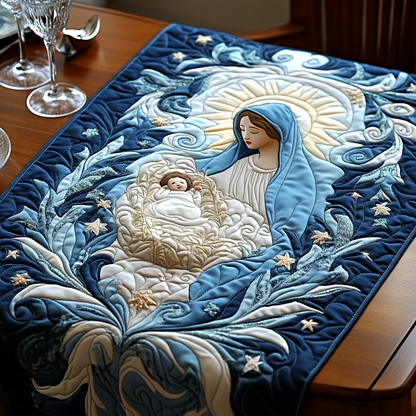 Mother Mary Quilted Table Runner VTQ-Myprintsy