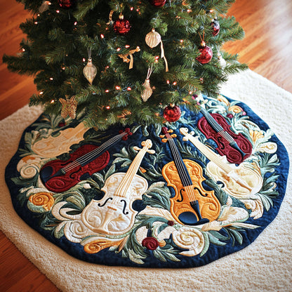 Music of the Loom Quilted Christmas Tree Skirt-Myprintsy