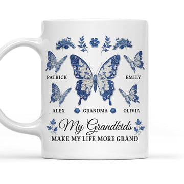 My Grandkids Make My Life More Grand - Personalized Coffee Mug-Myprintsy