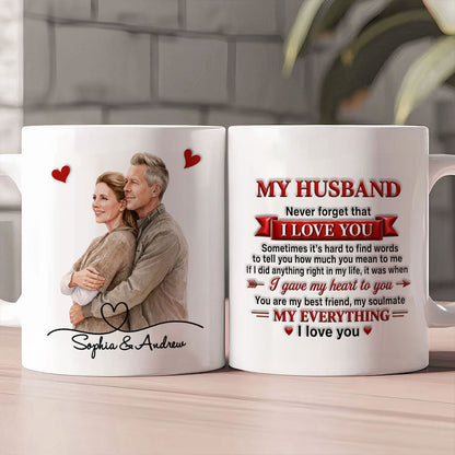 My Husband, Never Forget That I Love You - Personalized Ceramic Mug-Myprintsy