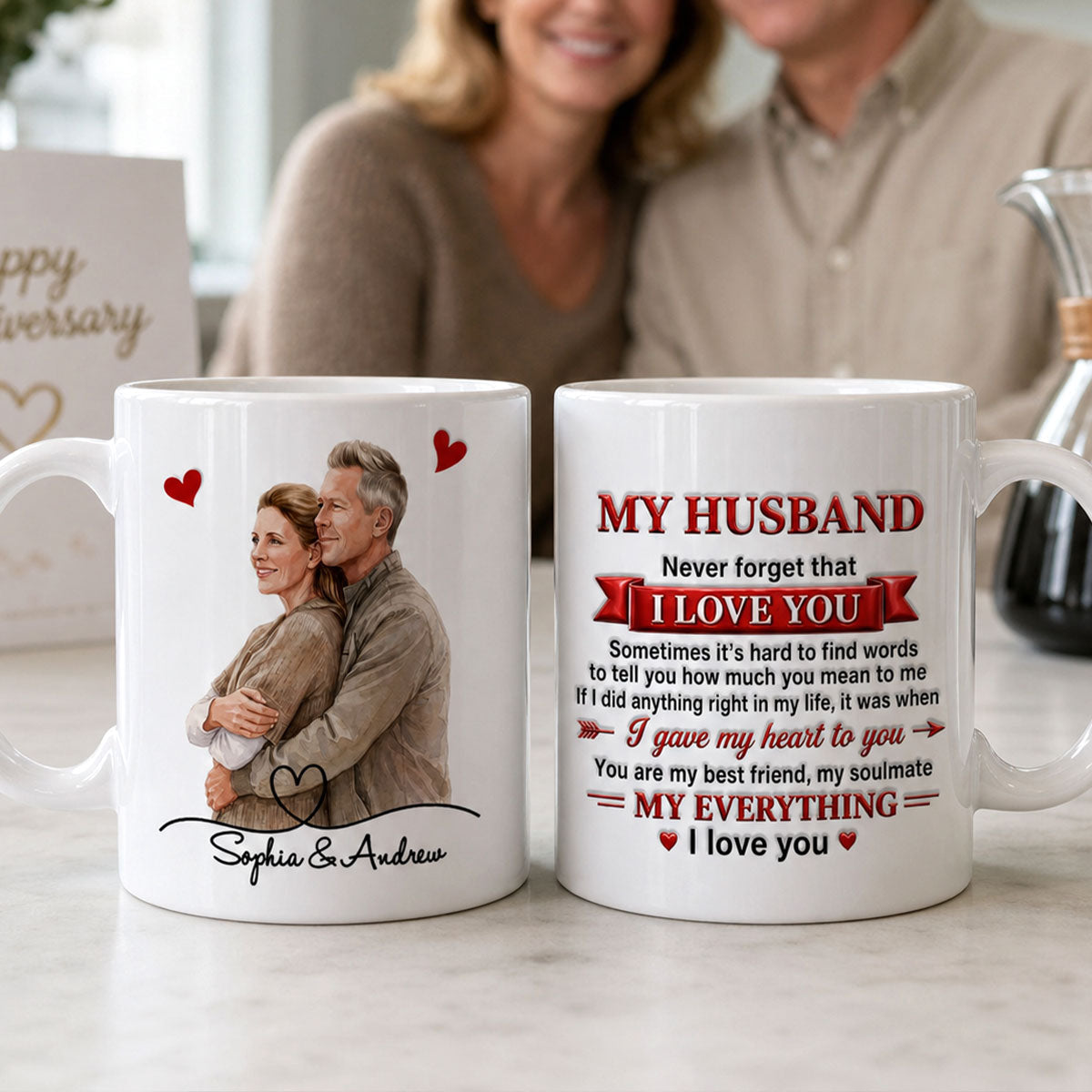 My Husband, Never Forget That I Love You - Personalized Ceramic Mug-Myprintsy