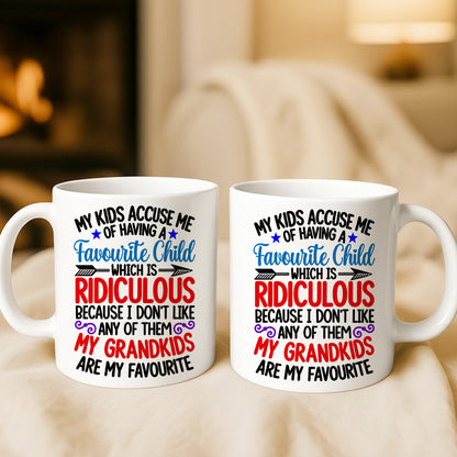 My Kids Accuse Me Of Having A Favorite Child Which Is Ridiculous Mug - Personalized Ceramic Mug-Myprintsy