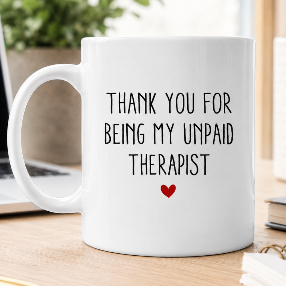 My Unpaid Therapist Gift For Coworkers Friends Sisters - Personalized Coffee Mug-Myprintsy