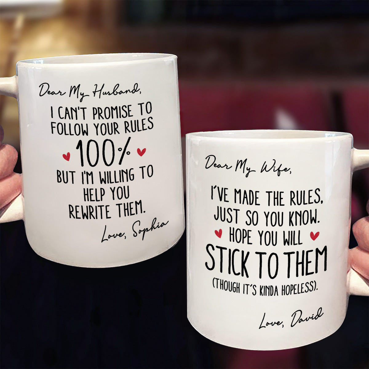 My Wife Is The Rules - Personalized Ceramic Coffee Mug-Myprintsy