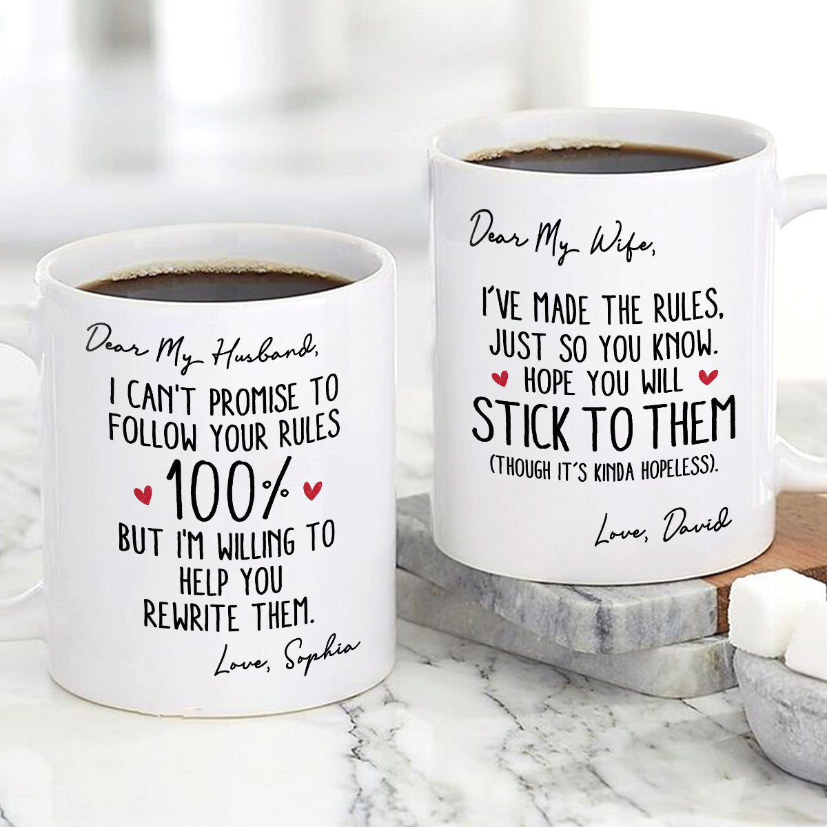 My Wife Is The Rules - Personalized Ceramic Coffee Mug-Myprintsy