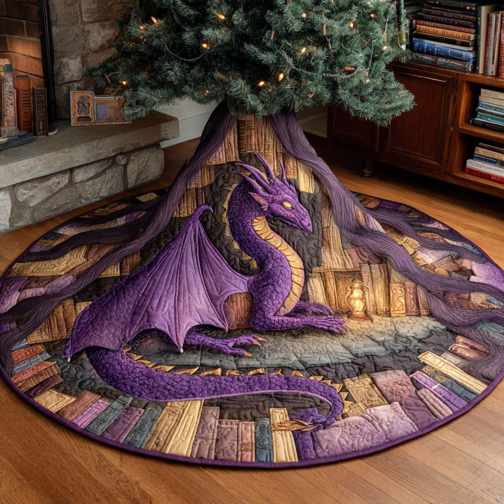 Mystic Grove Guardian Quilted Tree Skirt-Myprintsy
