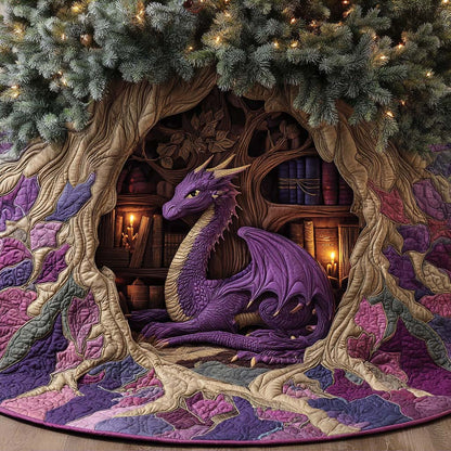 Mystic Lorekeeper Quilted Tree Skirt-Myprintsy