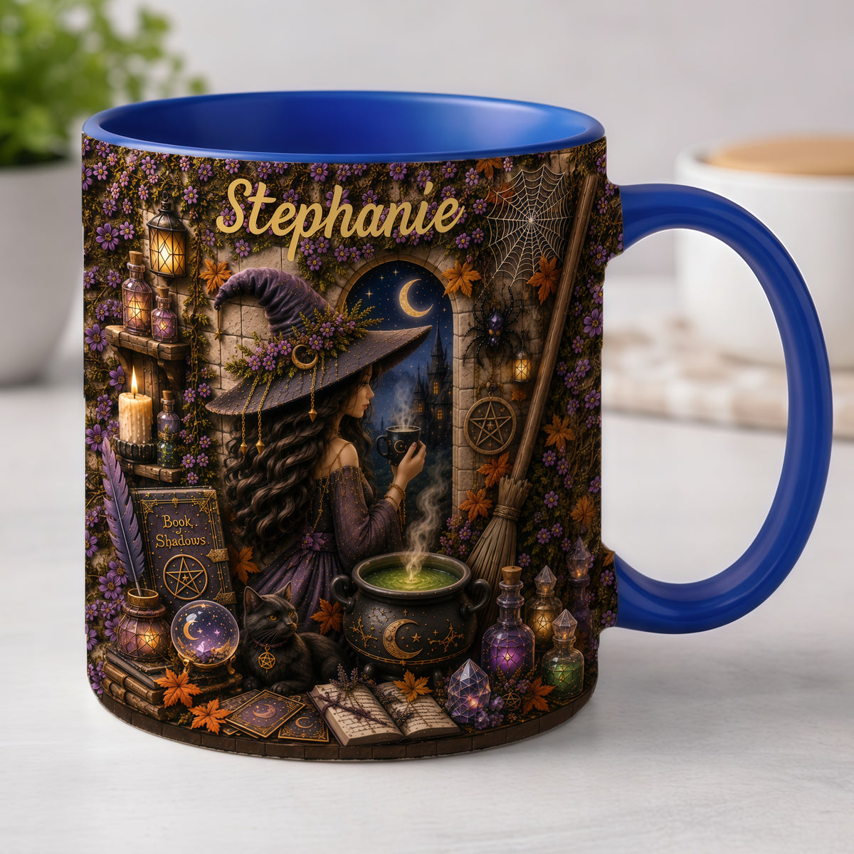 Mystical Witch - Personalized Witchcraft Accent Mug-Myprintsy