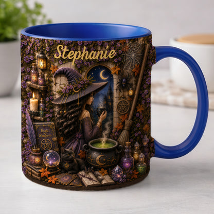 Mystical Witch - Personalized Witchcraft Accent Mug-Myprintsy