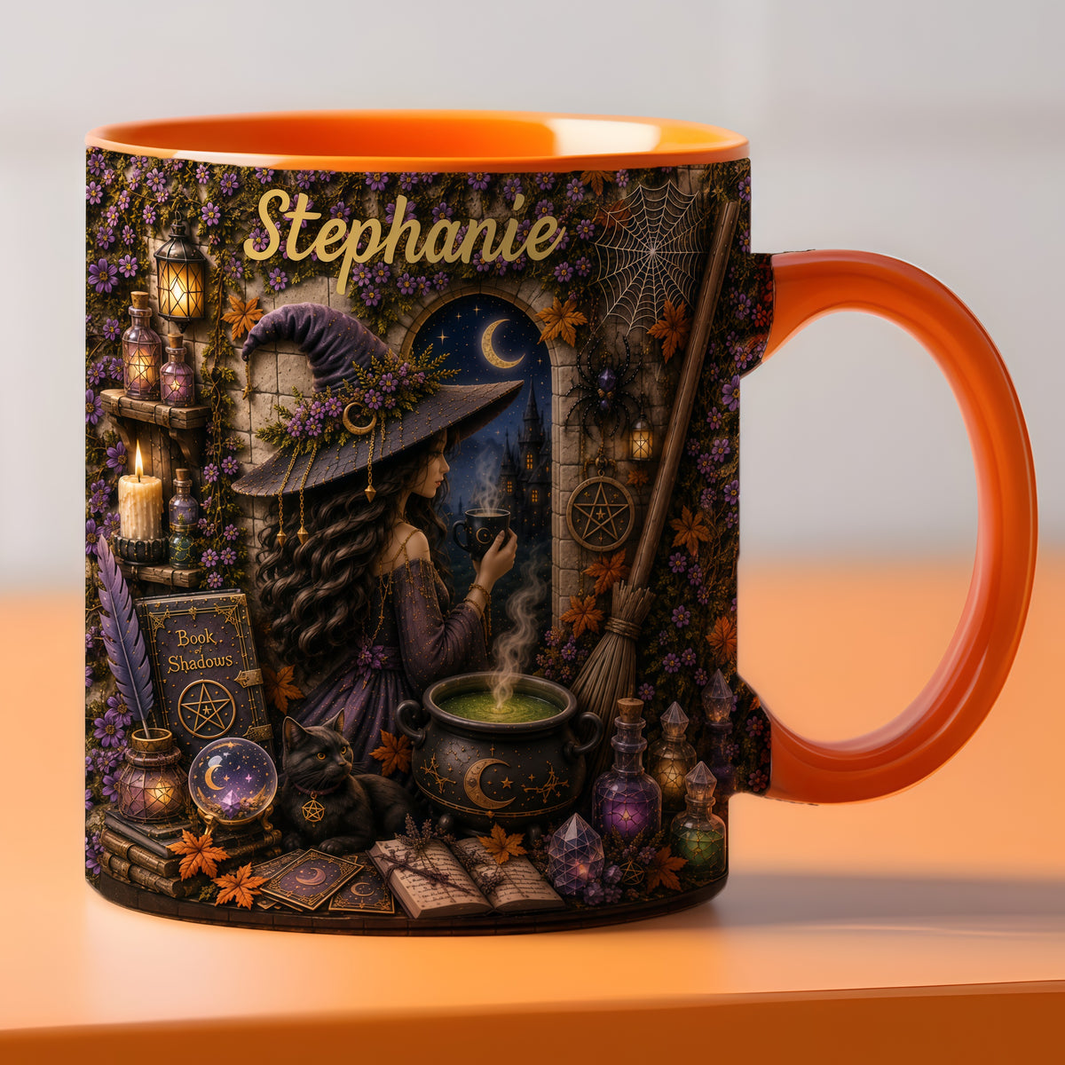 Mystical Witch - Personalized Witchcraft Accent Mug-Myprintsy