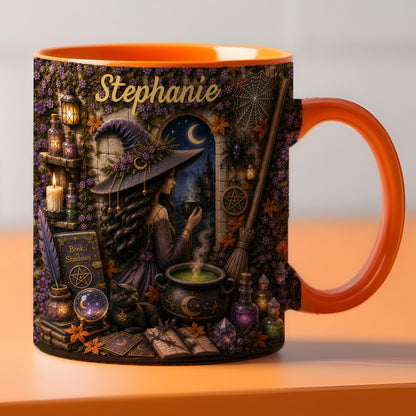 Mystical Witch - Personalized Witchcraft Accent Mug-Myprintsy