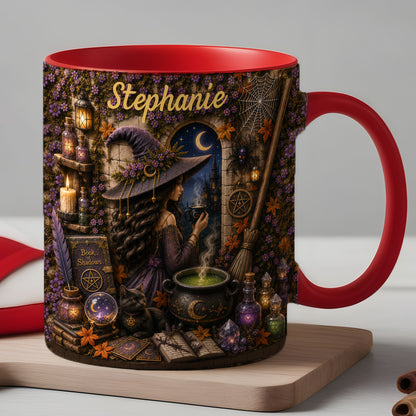 Mystical Witch - Personalized Witchcraft Accent Mug-Myprintsy