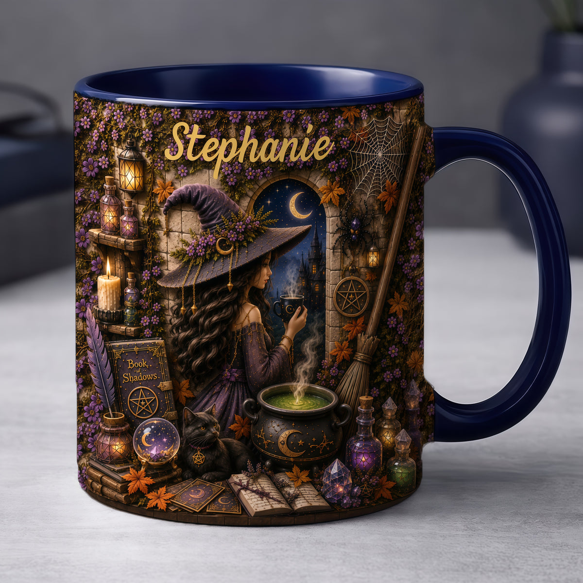 Mystical Witch - Personalized Witchcraft Accent Mug-Myprintsy