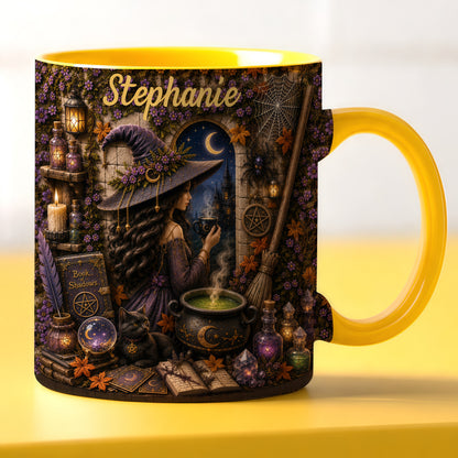 Mystical Witch - Personalized Witchcraft Accent Mug-Myprintsy
