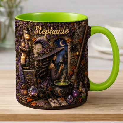 Mystical Witch - Personalized Witchcraft Accent Mug-Myprintsy