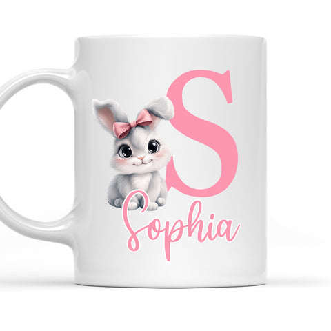 Cute Bunny Easter - Personalized Coffee Mug