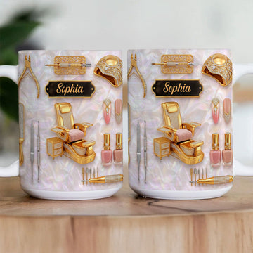 Nail Art Master - Personalized Ceramic Coffee Mug-Myprintsy