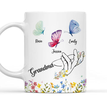 Nana Butterflies - Personalized Coffee Mug-Myprintsy