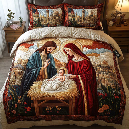 Nativity -Piece Quilted Bedding Set VTQ-Myprintsy