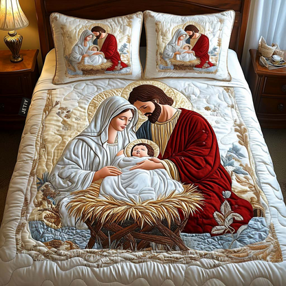Nativity -Piece Quilted Bedding Set VTQ-Myprintsy