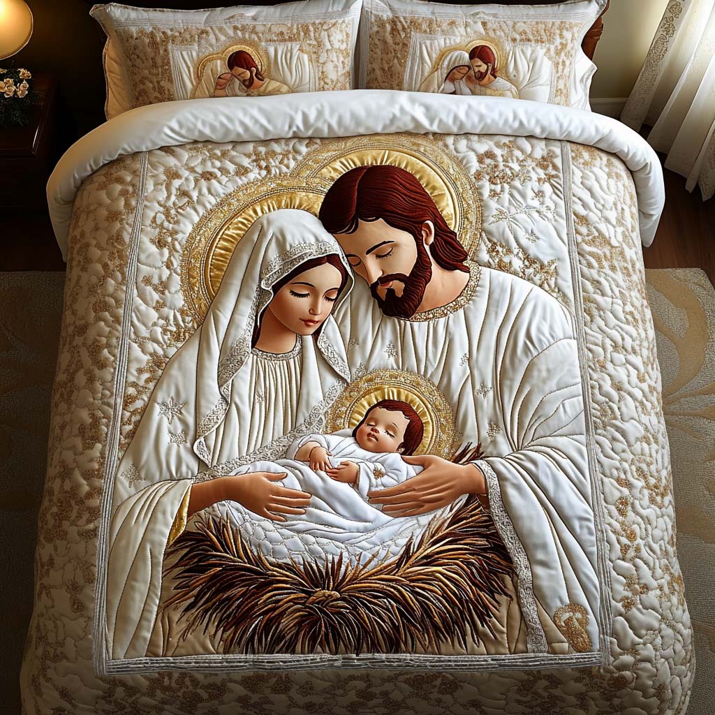 Nativity -Piece Quilted Bedding Set VTQ-Myprintsy