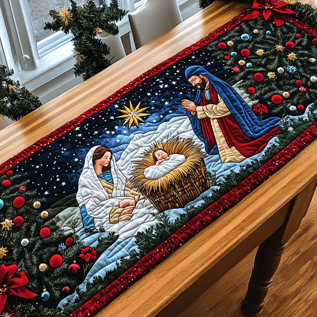 Nativity Quilted Table Runner VTQ-Myprintsy
