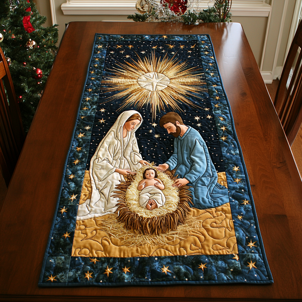 Nativity Quilted Table Runner VTQ-Myprintsy
