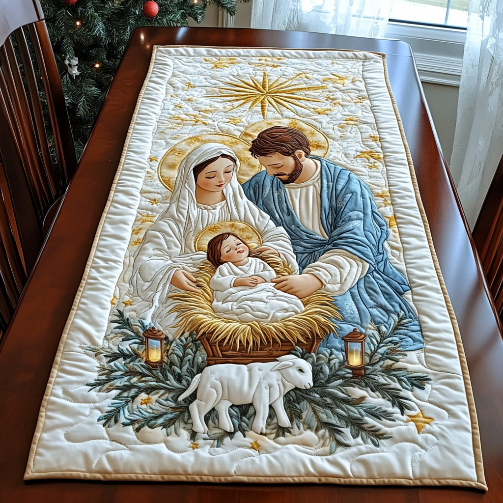 Nativity Quilted Table Runner VTQ-Myprintsy