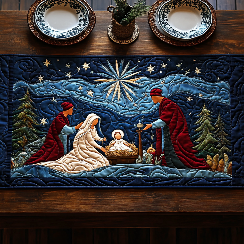 Nativity Quilted Table Runner VTQ-Myprintsy