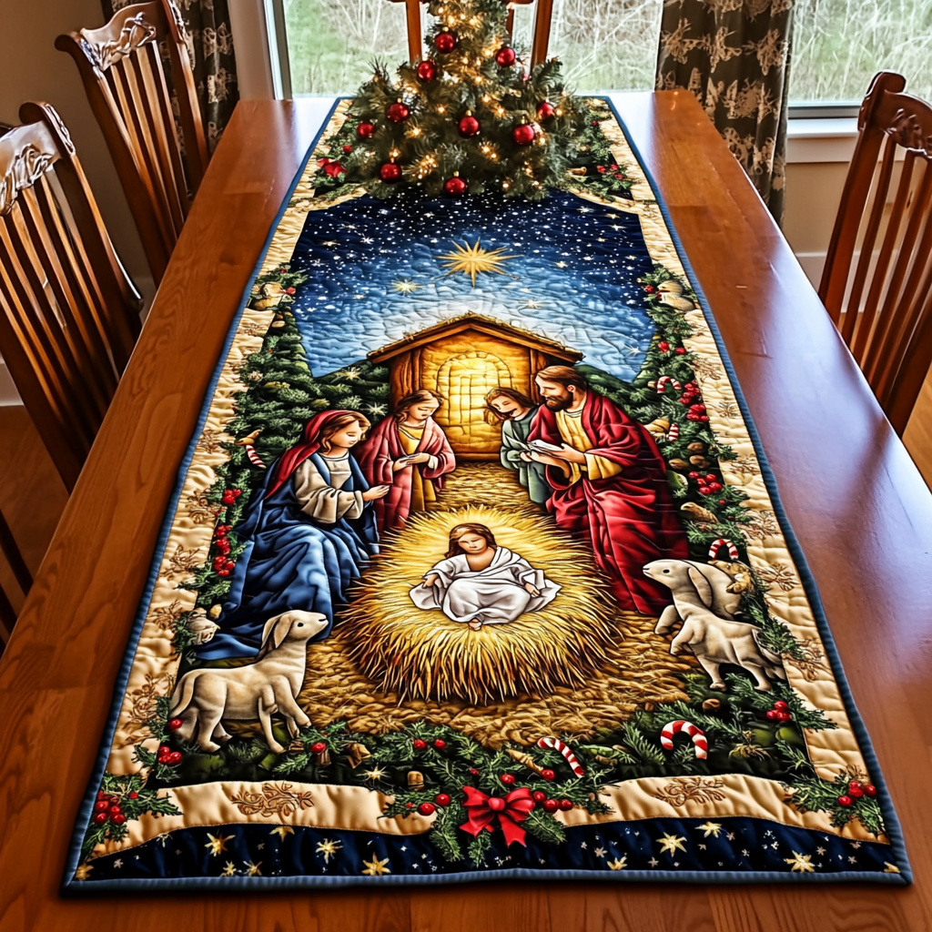 Nativity Quilted Table Runner VTQ-Myprintsy