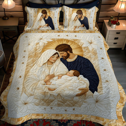 Nativity Scene -Piece Quilted Bedding Set VTQ-Myprintsy