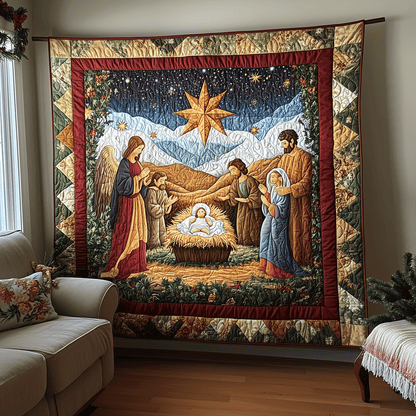 Nativity Tale Quilted Blanket VTQ-Myprintsy
