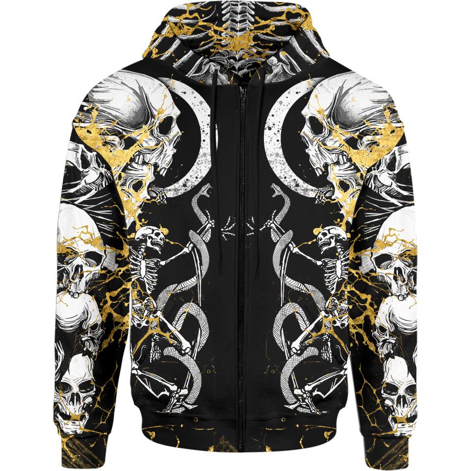 Necromancer Zip Hoodie - Limited Edition-Myprintsy