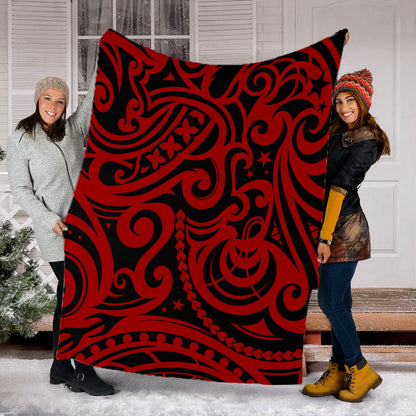 New Zealand Premium Blanket Maori Pattern Tattoo-Myprintsy