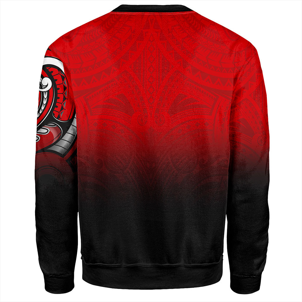 New Zealand Sweatshirt Maori Silver Fern Tribal Style-Myprintsy
