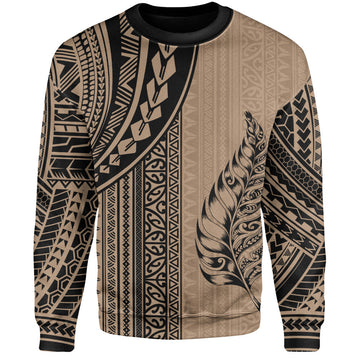 New Zealand Sweatshirt Polynesian Tattoo-Myprintsy
